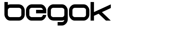 Begok font