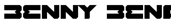 Benny Benassi Font Remake font