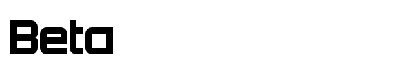 Beta font