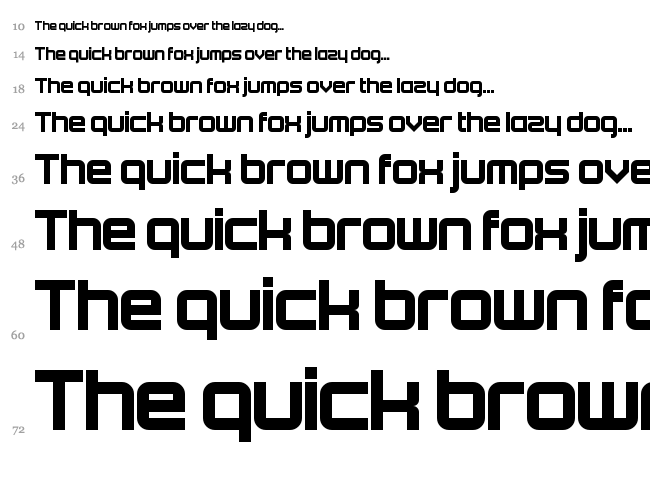 Beta font waterfall