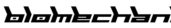 Biomechanic font