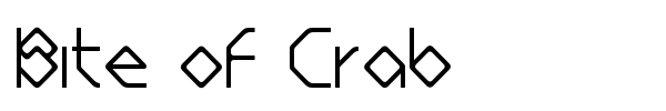 Bite of Crab font