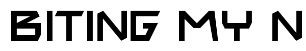 Biting My Nails font