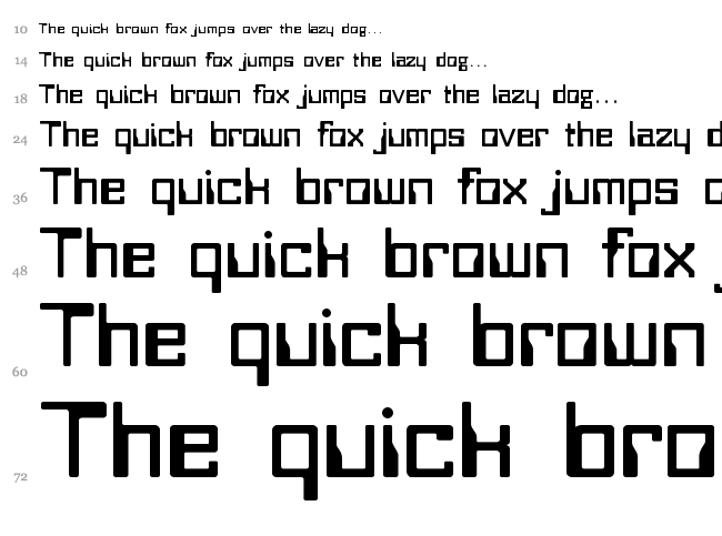 Bitwise font waterfall