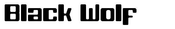 Black Wolf font