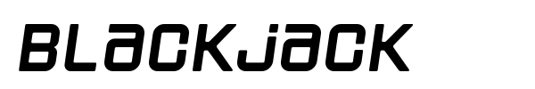 Blackjack font