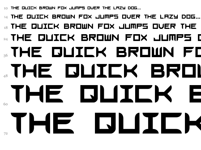 Blades GF Free font waterfall