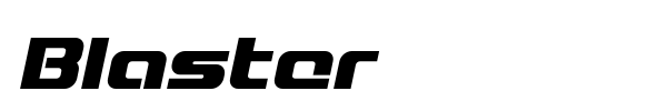 Blaster font