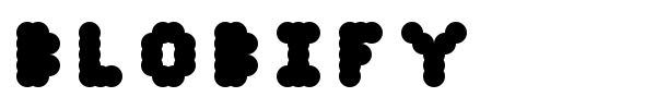 Blobify font