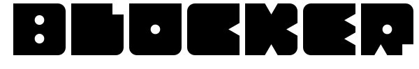 Blocker Modular font