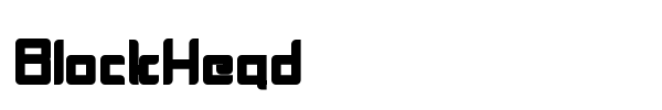 BlockHead font