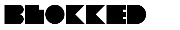 Blokked font