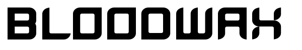 BloodWax font