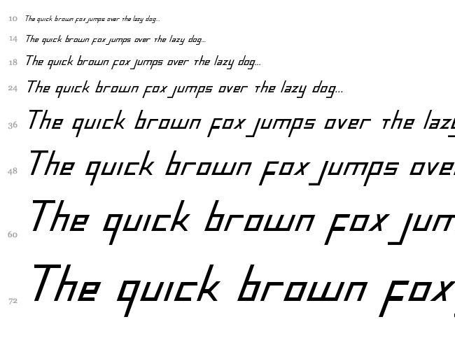 Blue July font waterfall