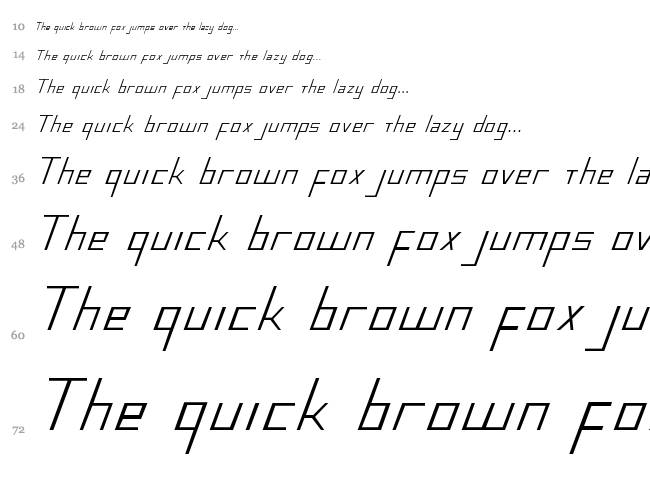 Blue July font waterfall