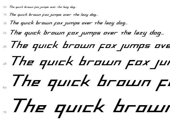 Blue July font waterfall