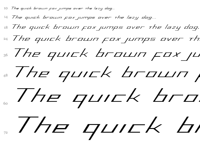 Blue July font waterfall