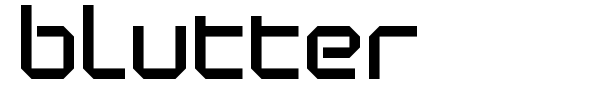 Blutter font