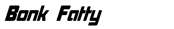 Bonk Fatty font preview