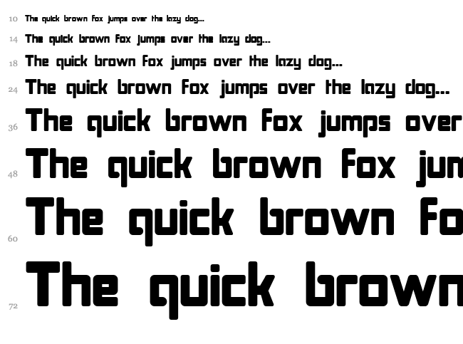 Bonk Fatty font waterfall