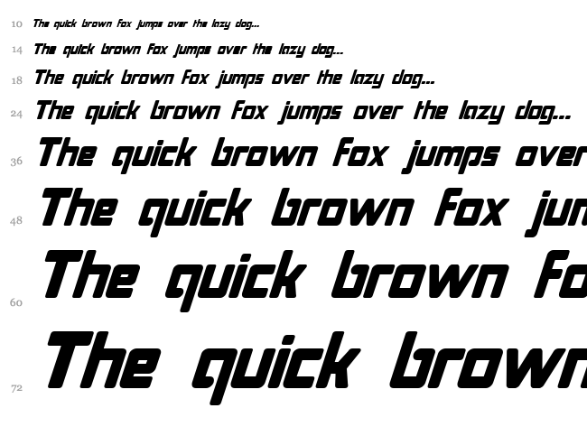 Bonk Fatty font waterfall