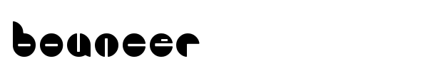 Bouncer font