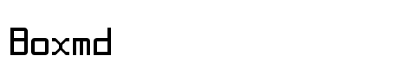 Boxmd font
