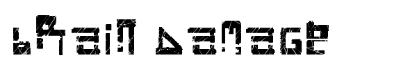 Brain Damage font