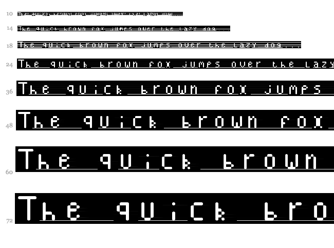 Buble font waterfall