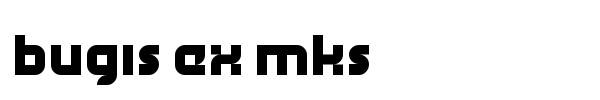 Bugis Ex Mks font preview