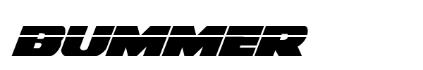 Bummer font