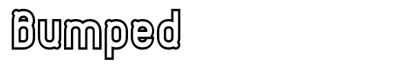 Bumped font