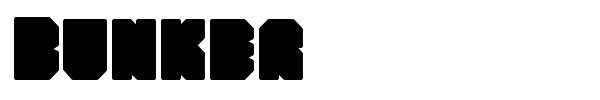 Bunker font