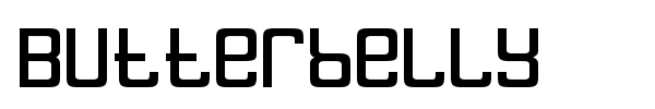 Butterbelly font