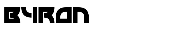 Byron font