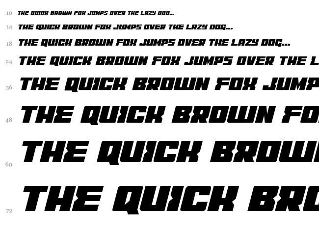 C.O.D.E.R. font waterfall