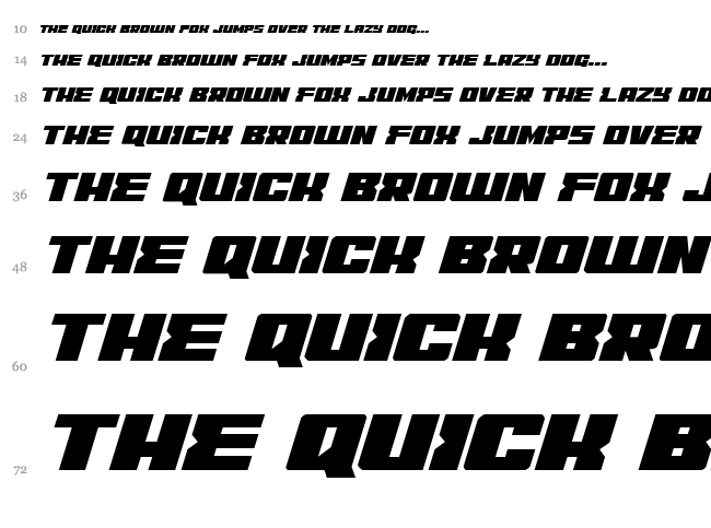 C.O.D.E.R. font waterfall