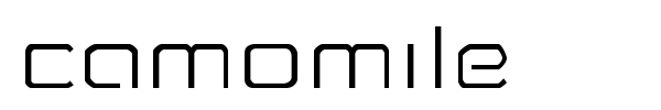 Camomile font