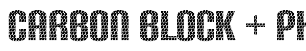 Carbon Block + Phyber font