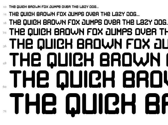 Cargo font waterfall