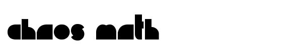 Chaos Math font
