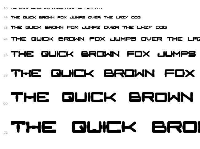 Charge font waterfall