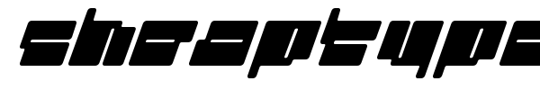 Cheaptype font