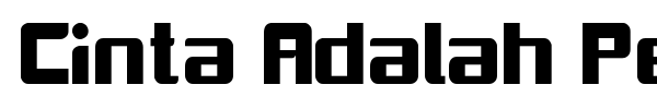 Cinta Adalah Perhatian font