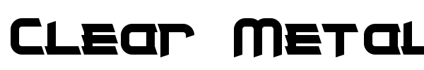 Clear Metal 7 font