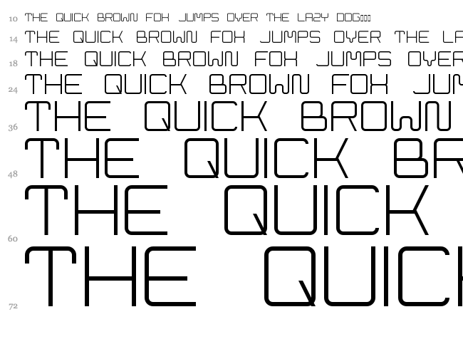 Cleptograph font waterfall