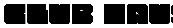 Club Haus font