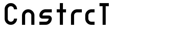 CnstrcT font
