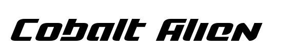 Cobalt Alien font