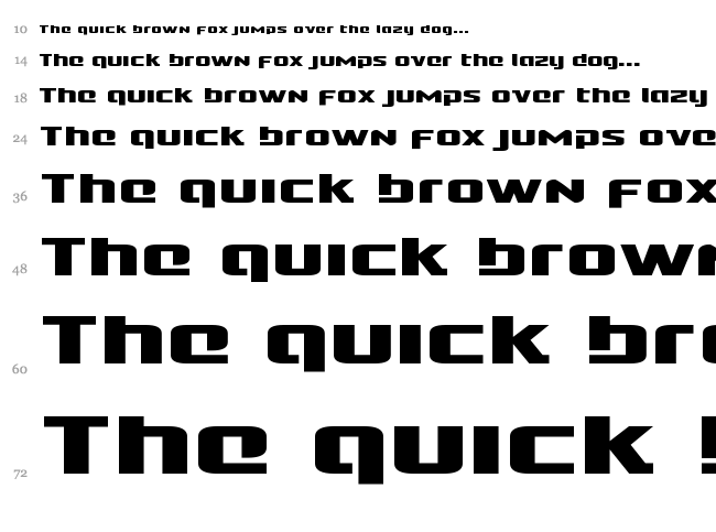 Cobalt Alien font waterfall